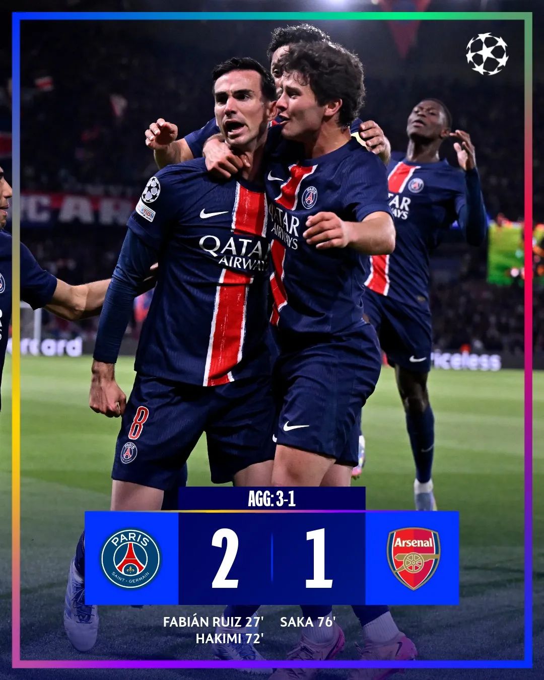 姆巴佩今日表现抢眼，国米整场无解，教练赛后亲自拥抱的简单介绍